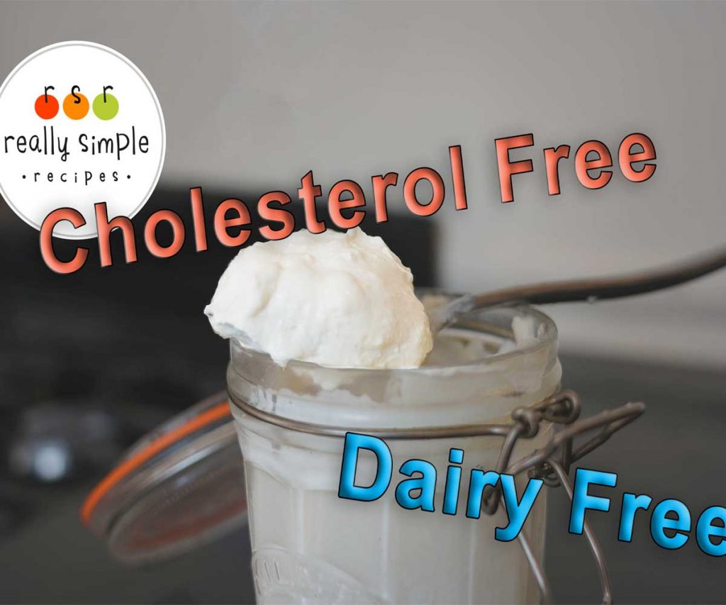 Dairy free mayonnaise no cholesterol or fats