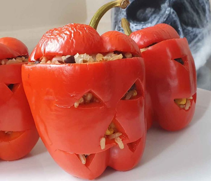 Halloween Stuffed Pepper