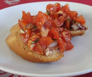 How to make tomato bruschetta